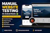 manually test your website