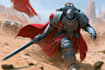 illustrate a warhammer 40k art and illustration