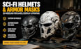 design sci fi helmets, armor masks and hard surface 3d models for games