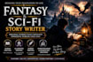 write fantasy, sci fi, and fiction stories