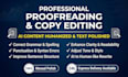 proofread, copy edit, and humanize ai text