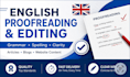 professionally proofread and edit english texts