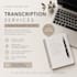manually transcribe audio and video into accurate text