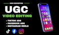 edit high converting ugc videos tiktok ads
