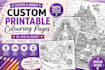 create custom printable colouring pages for kids and adults