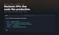 develop nodejs microservices backend api with mongodb mysql