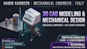 do 3d cad modeling, 2d drawings in solidworks and inventor