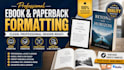 deliver a professional ebook and paperback layout formatting