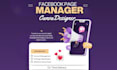 manage your facebook page and create canva design