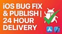 fix native ios app bugs and publish app on app store connect