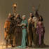 design a dnd party art and group art
