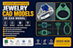 create gemstone jewelry cad models, 3d cad model