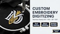 create custom embroidery designs and digitize logo for embroidery