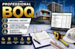 achieve construction cost estimation, boq,material takeoff,architectural drawing