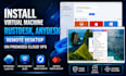 install virtual machine rustdesk, anydesk remote desktop on premises cloud vps