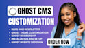 build ghost cms website migrate ghost blog ghost theme newsletter