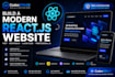 develop a responsive react js website with modern UI