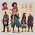 create creative character concept art and visual design