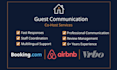 handle guest communication on booking com and airbnb