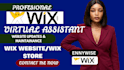be your wix virtual assistant wix website manager wix store manager wix support