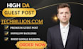 publish a technology guest post with tech backlinks