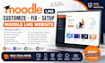 customize fix setup moodle lms website install plugins upload course