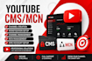 provide professional youtube cms and mcn services