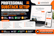 setup substack account manage substack newsletter post substack profile design