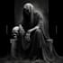 create an horror dark art illustration