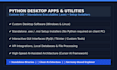 develop custom python desktop apps, utilities, and software installers