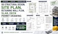 do structural design, site plan, retaining wall plan, slab, deck permit drawing