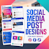 design social media posts and ad designs