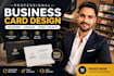 design modern professional business card and visiting card
