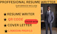 write a professional resume and cover letter