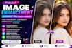 enhance, upscale and improve photo quality
