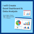 create excel dashboard, sales report and data analysis