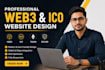 design a web3, crypto, ico, token, and presale website