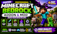 create custom minecraft bedrock addon mod and behavior pack java developer