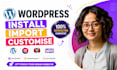 build wordpress website, website development
