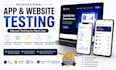 do app testing, website testing, app review, QA, iphone and android user testing