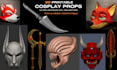 design 3d weapon sword shield props armor stl split for fdm resin in 3d printing