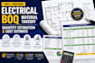 provide electrical boq, material takeoff, quantity estimation and cost estimate