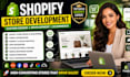 design shopify store, build shopify dropshipping website redesign, shopify store