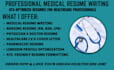 write you a professional medical resume