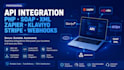 develop rest API integration PHP soap XML stripe zapier klaviyo payment webhooks