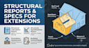 create a structural calculation and specifications report for extension