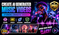 create an ai generated music video with stunning cinematic visuals