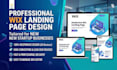 design a high converting wix landing page
