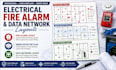 create electrical fire alarm layout, smoke detector plan and data network layout