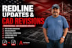 redraw structural plans and update cad drawings from redlines